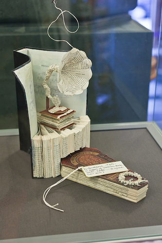 art made from old book